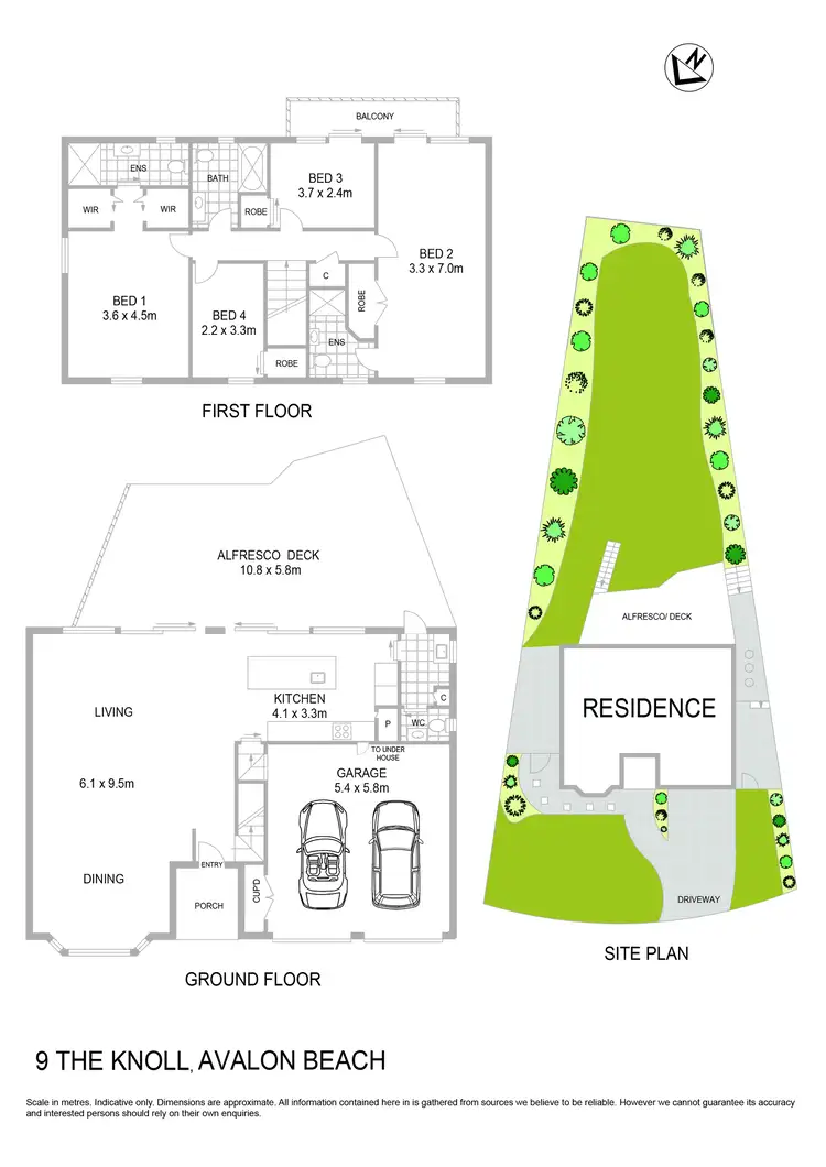 Floorplan of Homely house listing, 9 The Knoll, Avalon Beach NSW 2107