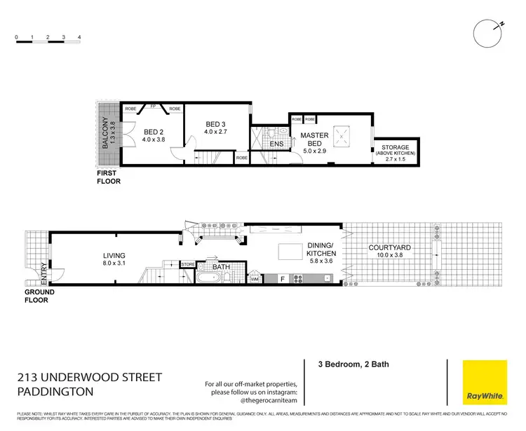 Floorplan of Homely house listing, 213 Underwood Street, Paddington NSW 2021
