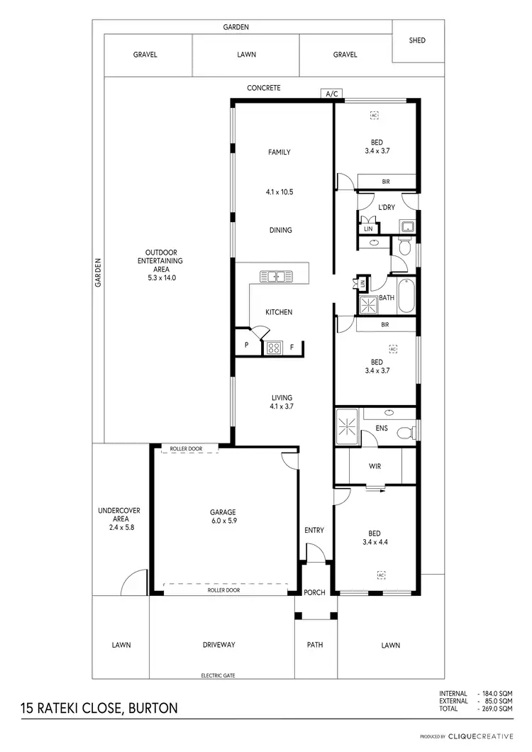 Floorplan of Homely house listing, 15 Rateki Close, Burton SA 5110