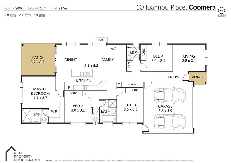 Floorplan of Homely house listing, 10 Ioannou Place, Coomera QLD 4209
