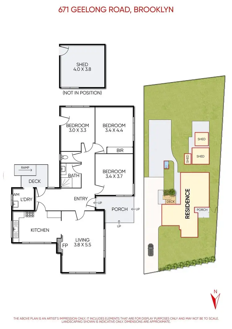 Floorplan of Homely house listing, 671 Geelong Road, Brooklyn VIC 3012