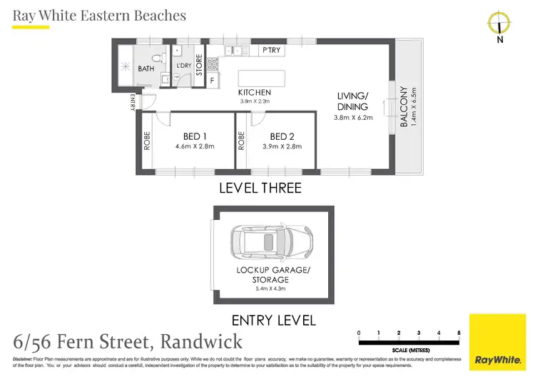 Floorplan of Homely apartment listing, 6/56 Fern Street, Randwick NSW 2031