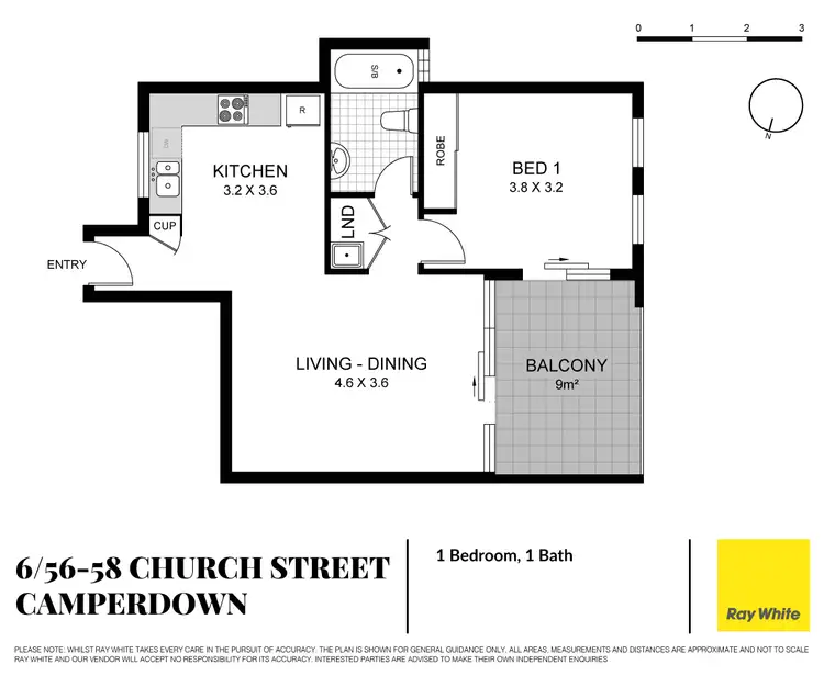Floorplan of Homely apartment listing, 6/56-58 Church Street, Camperdown NSW 2050