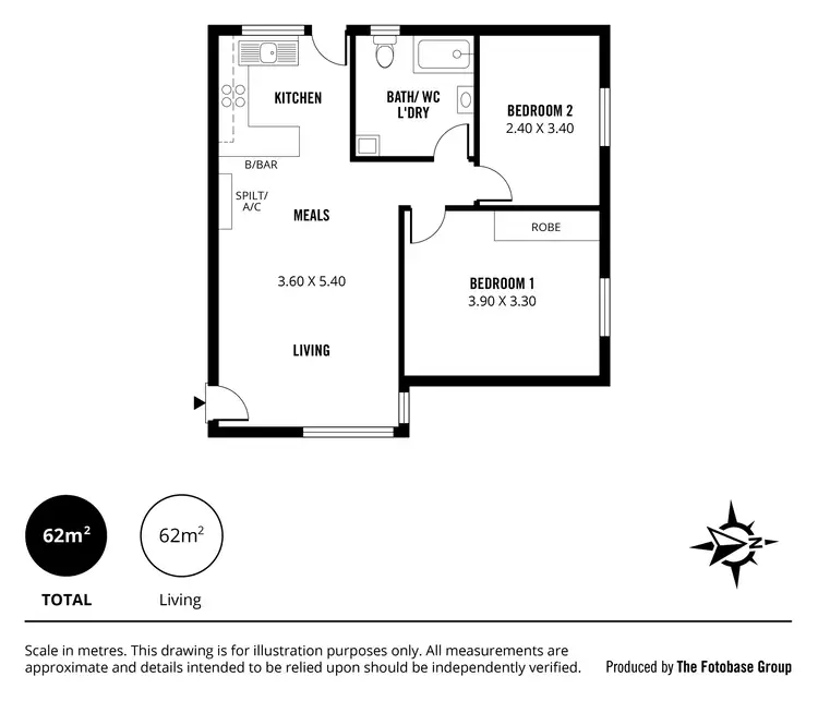 Floorplan of Homely unit listing, 4/30A Hinton Street, Underdale SA 5032
