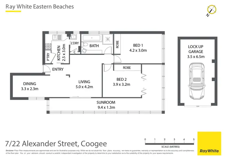 Floorplan of Homely apartment listing, 7/22 Alexander Street, Coogee NSW 2034