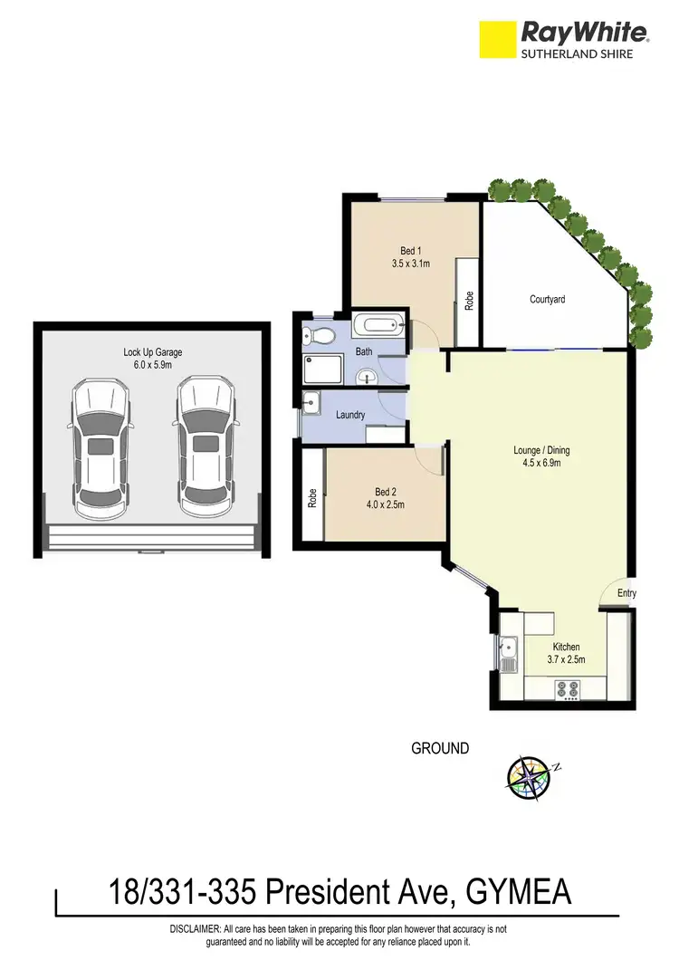 Floorplan of Homely apartment listing, 18/331-335 President Avenue, Gymea NSW 2227