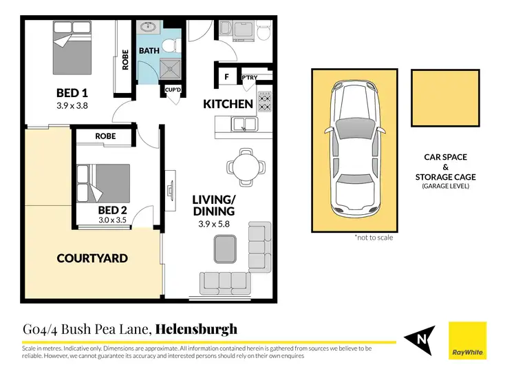 Floorplan of Homely apartment listing, G04/4 Bush Pea Lane, Helensburgh NSW 2508