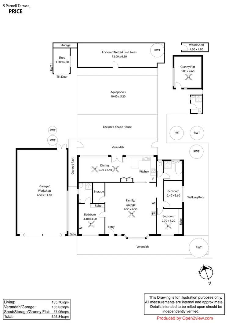 Floorplan of Homely house listing, 5 Parnell Terrace, Price SA 5570