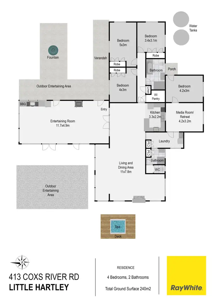 Floorplan of Homely house listing, 413 Coxs River Road, Little Hartley NSW 2790