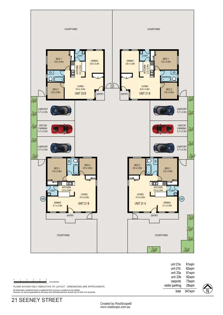 Floorplan of Homely block of units listing, 21 Seeney Street, Zillmere QLD 4034