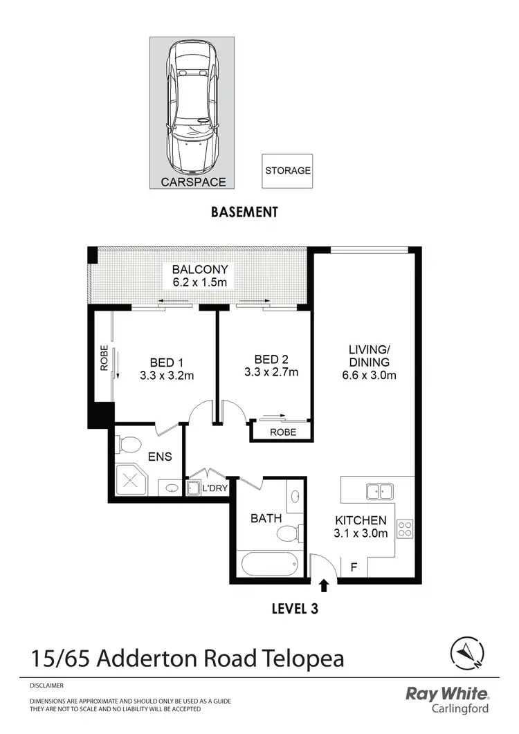 Floorplan of Homely apartment listing, 15/65 Adderton Road, Telopea NSW 2117