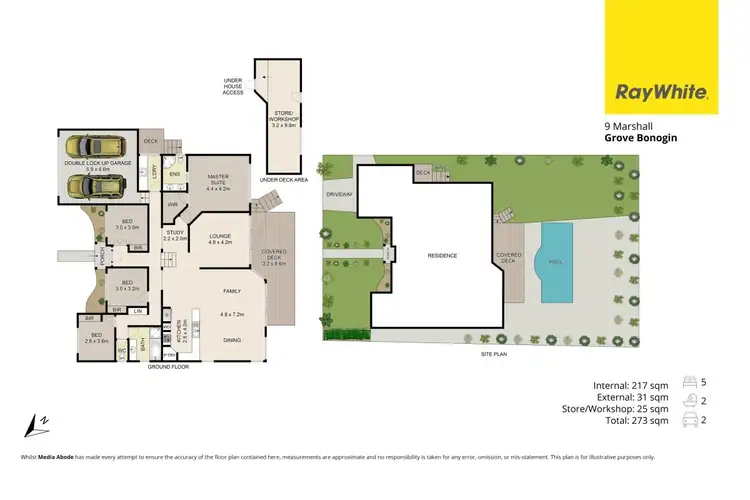 Floorplan of Homely house listing, 9 Marshall Grove, Bonogin QLD 4213