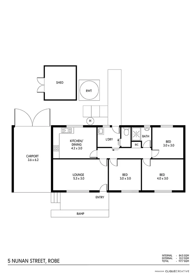 Floorplan of Homely house listing, 5 Nunan Street, Robe SA 5276