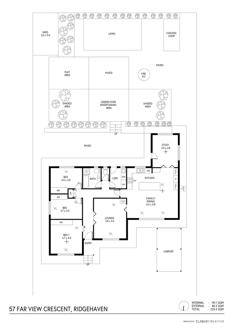 Floorplan of Homely house listing, 57 Far View Crescent, Ridgehaven SA 5097