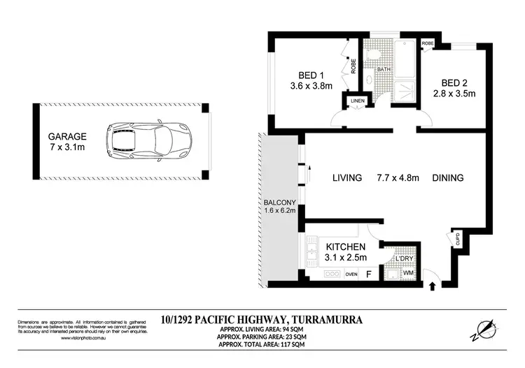 Floorplan of Homely apartment listing, 10/1292 Pacific Highway, Turramurra NSW 2074