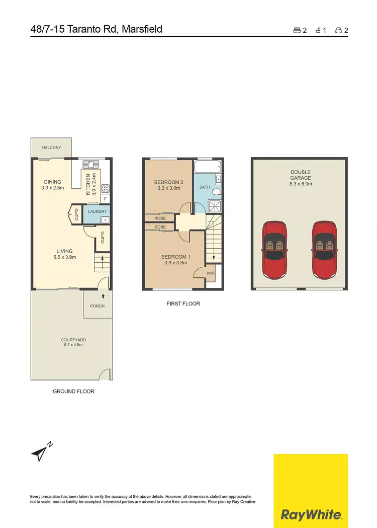 Floorplan of Homely townhouse listing, 48/7-15 Taranto Road, Marsfield NSW 2122
