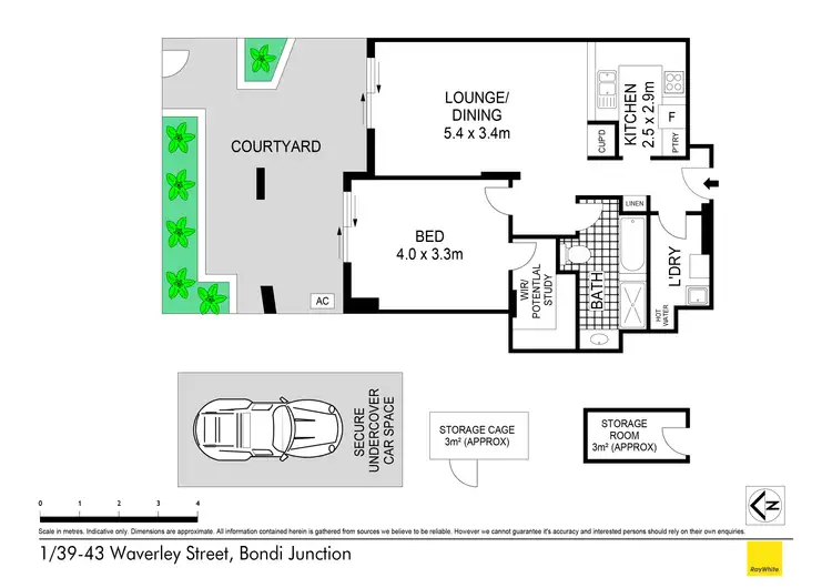 Floorplan of Homely apartment listing, 1/39-43 Waverley Street, Bondi Junction NSW 2022