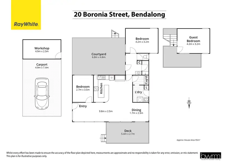 Floorplan of Homely house listing, 20 Boronia Street, Bendalong NSW 2539