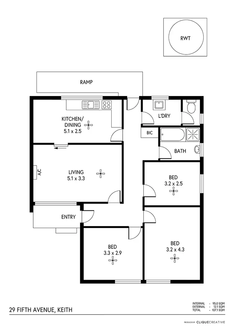 Floorplan of Homely house listing, 29 Fifth Avenue, Keith SA 5267