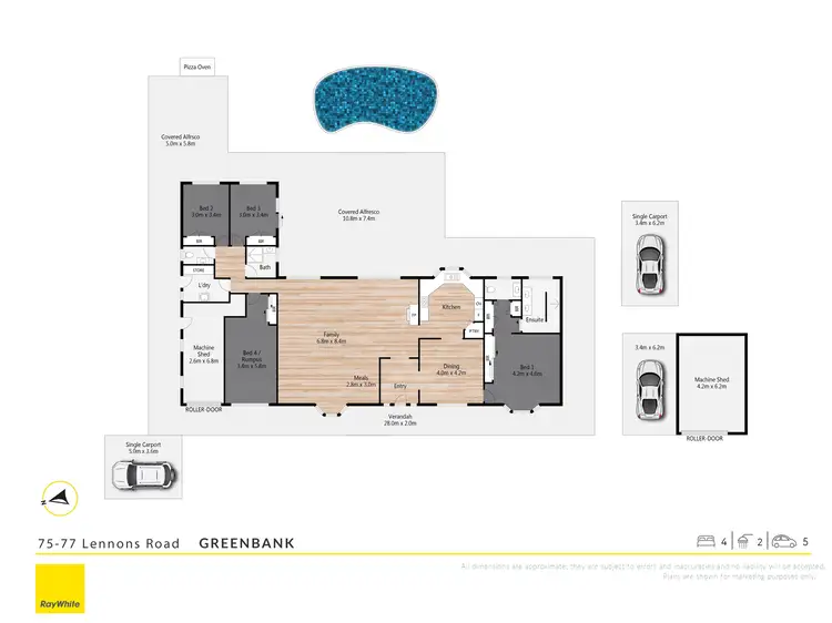 Floorplan of Homely house listing, 75-77 Lennons Road, Greenbank QLD 4124