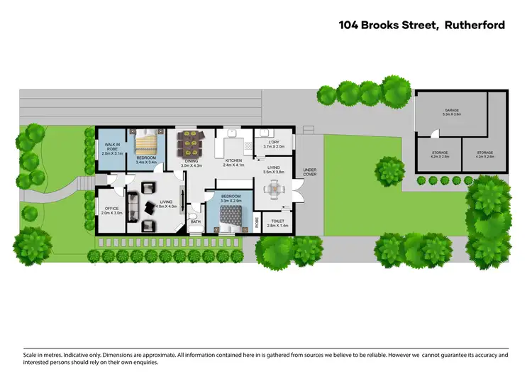 Floorplan of Homely house listing, 104 Brooks Street, Rutherford NSW 2320