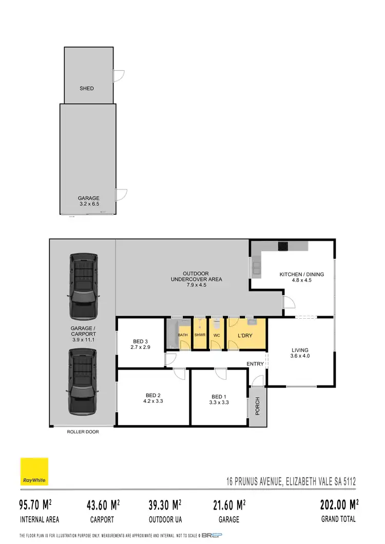 Floorplan of Homely house listing, 16 Prunus Avenue, Elizabeth Vale SA 5112