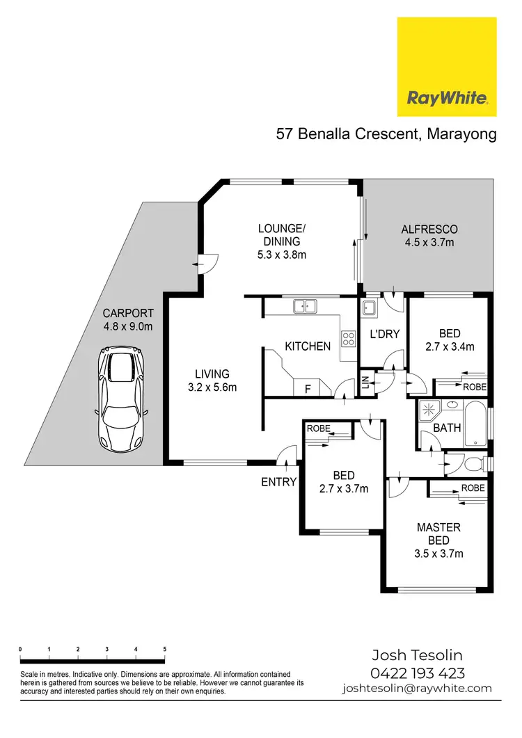 Floorplan of Homely house listing, 57 Benalla Crescent, Marayong NSW 2148