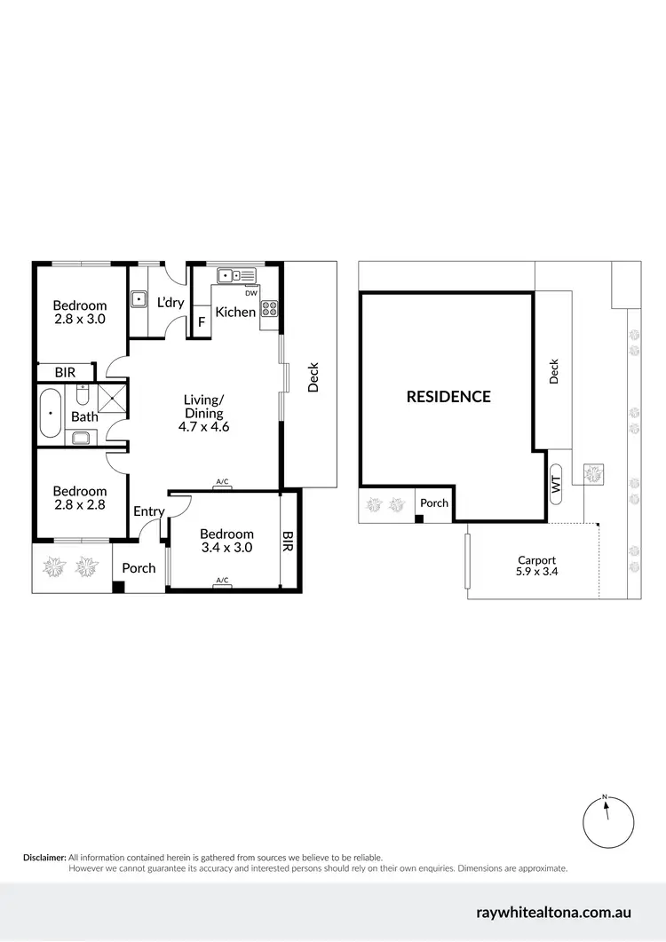 Floorplan of Homely unit listing, 3/8 Lynch Road, Brooklyn VIC 3012