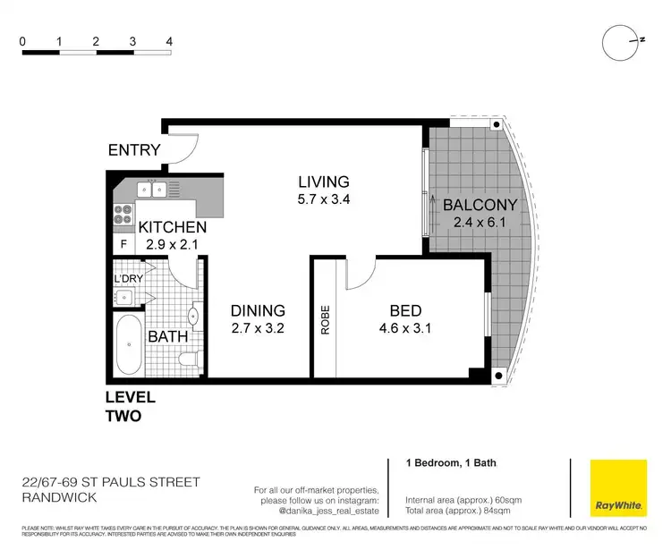 Floorplan of Homely apartment listing, 22/67-69 St Pauls Street, Randwick NSW 2031