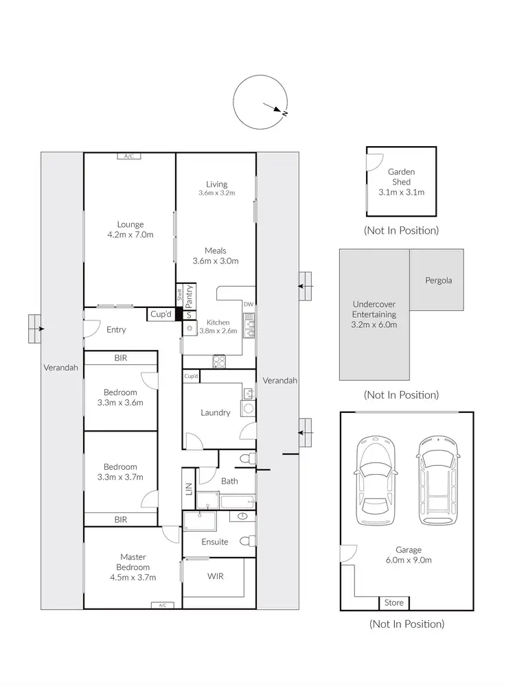 Floorplan of Homely house listing, 1 Wongalea Drive, Lara VIC 3212