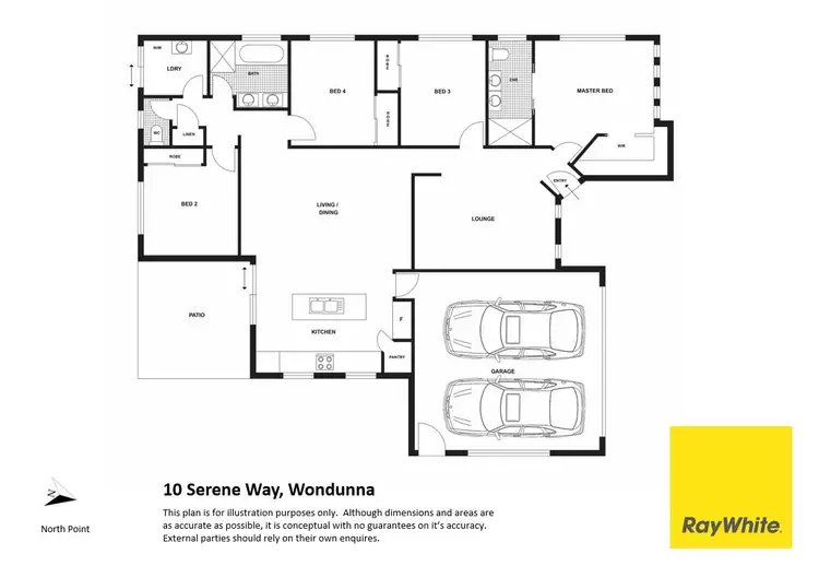 Floorplan of Homely house listing, 10 Serene Way, Wondunna QLD 4655