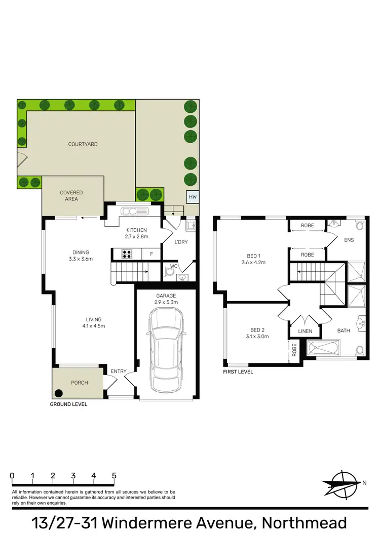 Floorplan of Homely townhouse listing, 13/27-31 Windermere Avenue, Northmead NSW 2152