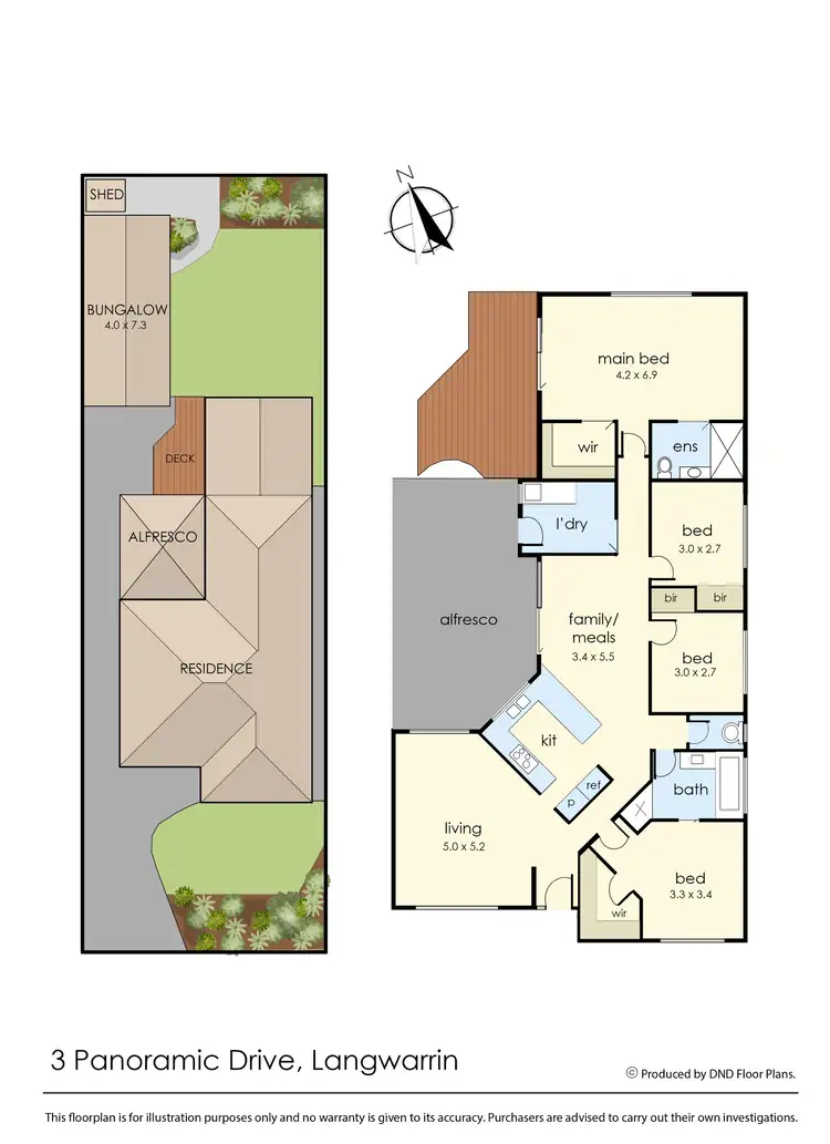 Floorplan of Homely house listing, 3 Panoramic Drive, Langwarrin VIC 3910