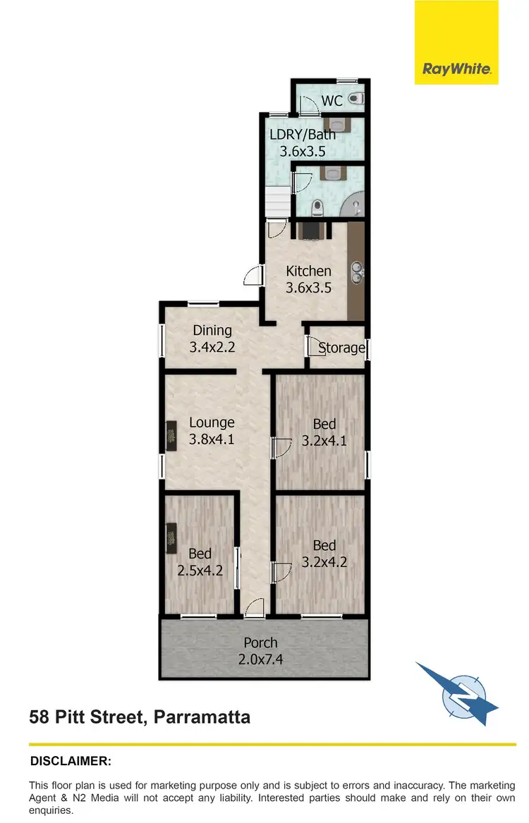 Floorplan of Homely house listing, 58 Pitt Street, Parramatta NSW 2150