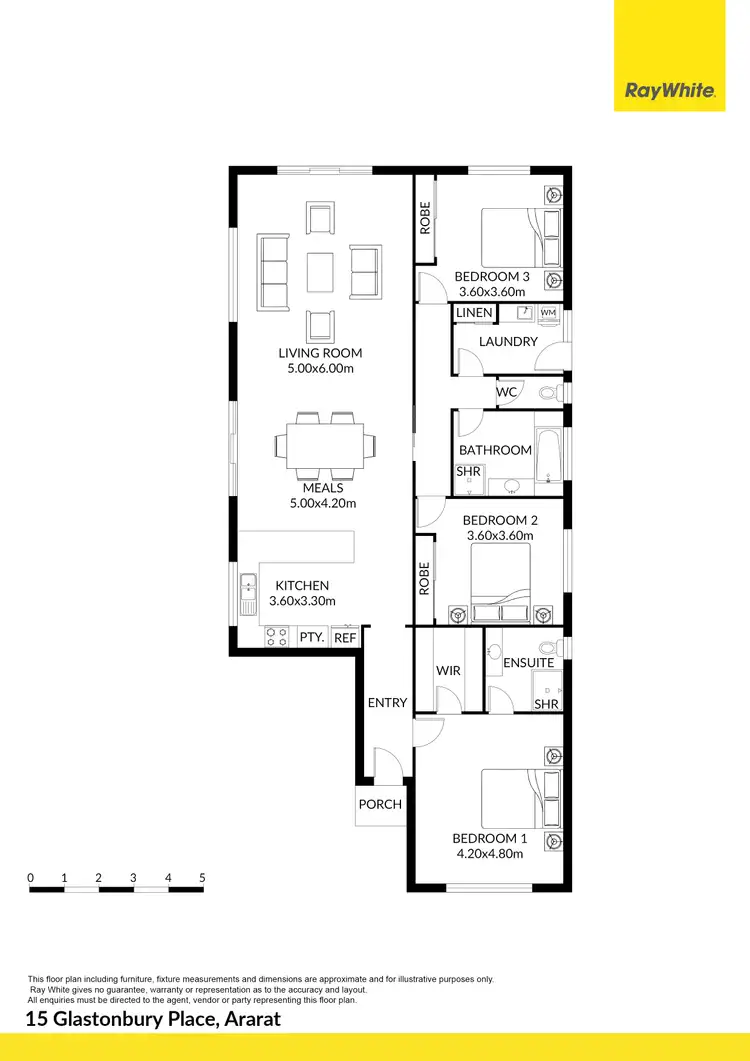 Floorplan of Homely house listing, 15 Glastonbury Place, Ararat VIC 3377