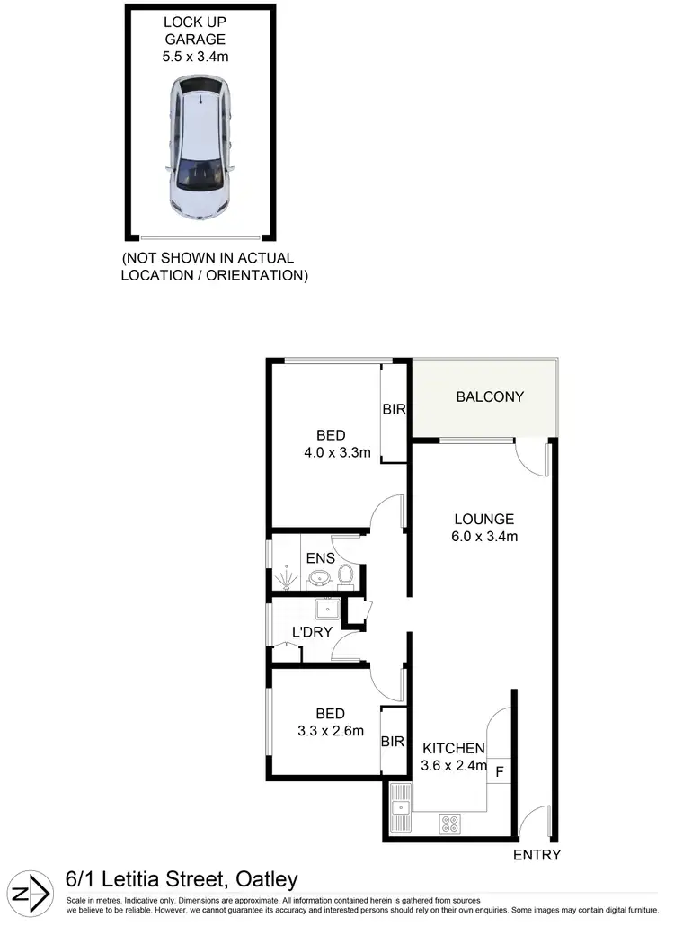 Floorplan of Homely unit listing, 6/1 Letitia Street, Oatley NSW 2223