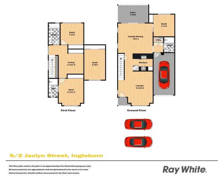 Floorplan of Homely townhouse listing, 5/2 Jaclyn Street, Ingleburn NSW 2565