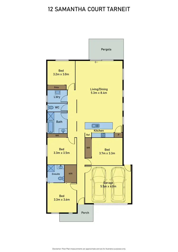Floorplan of Homely house listing, 12 Samantha Court, Tarneit VIC 3029