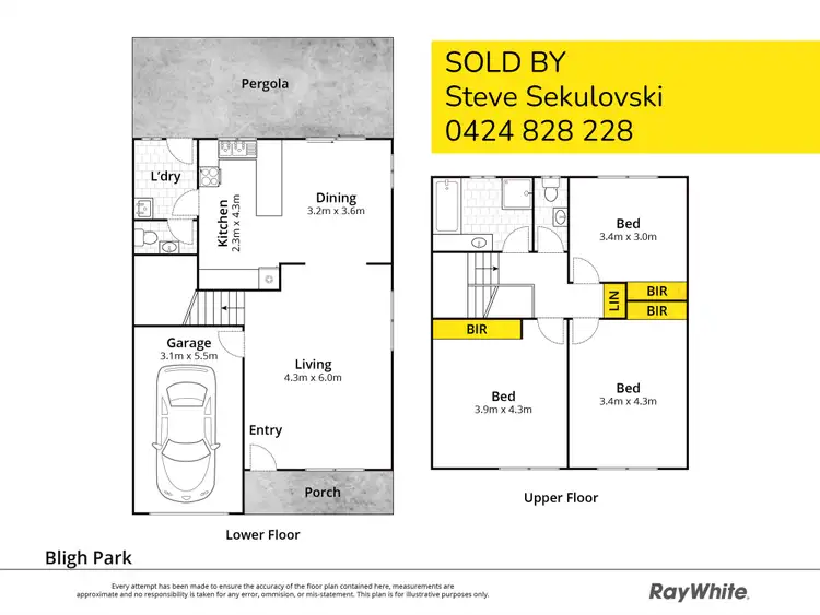 Floorplan of Homely semi-detached listing, 11B Thomas Place, Bligh Park NSW 2756