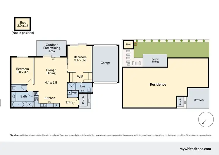Floorplan of Homely unit listing, 3/635 Geelong Road, Brooklyn VIC 3012