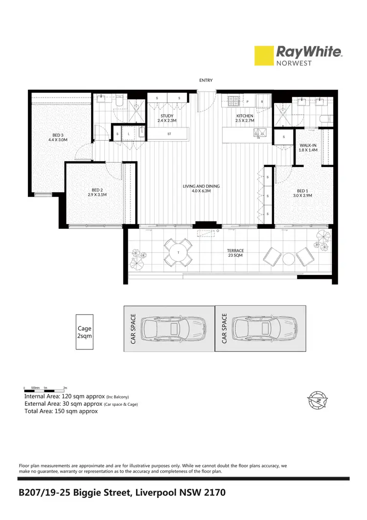 Floorplan of Homely apartment listing, B207/19-25 Bigge Street, Liverpool NSW 2170