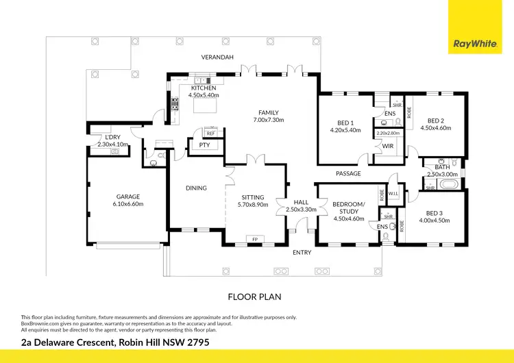 Floorplan of Homely house listing, 2A Delaware Crescent, Robin Hill NSW 2795