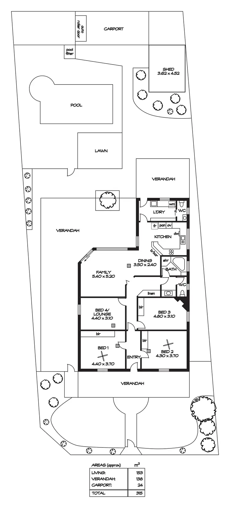 Floorplan of Homely house listing, 44 Collins Street, Enfield SA 5085