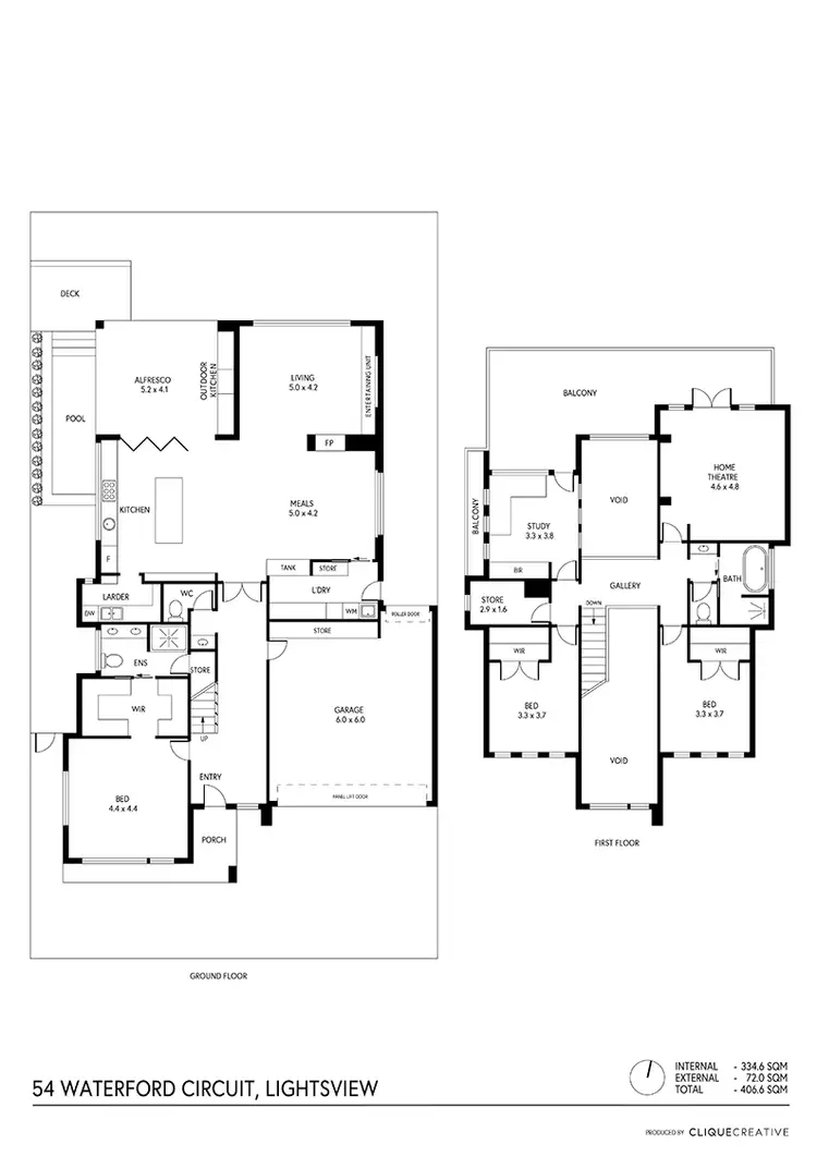 Floorplan of Homely house listing, 54 Waterford Circuit, Lightsview SA 5085