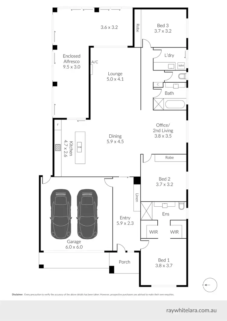 Floorplan of Homely house listing, 102 Eastlakes Boulevard, Lara VIC 3212