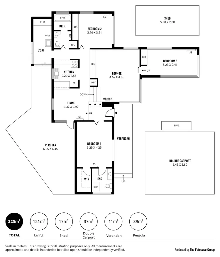 Floorplan of Homely house listing, 12 Witton Street, Flagstaff Hill SA 5159