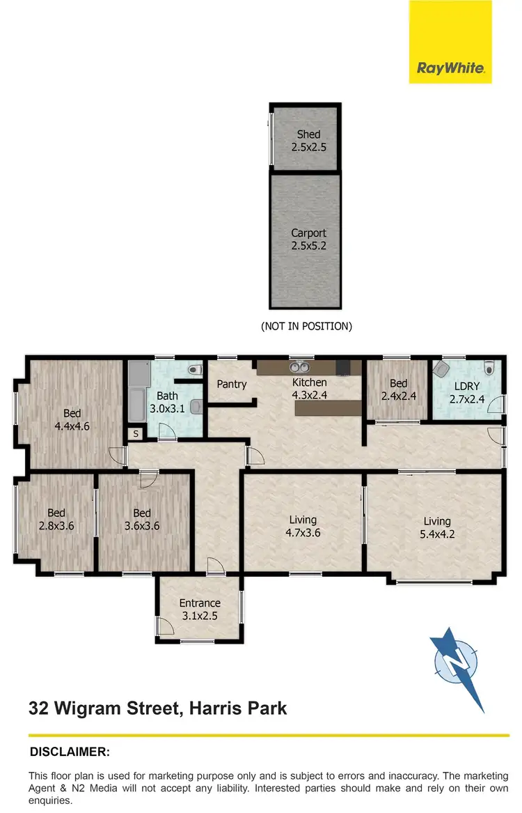 Floorplan of Homely house listing, 32 Wigram Street, Harris Park NSW 2150
