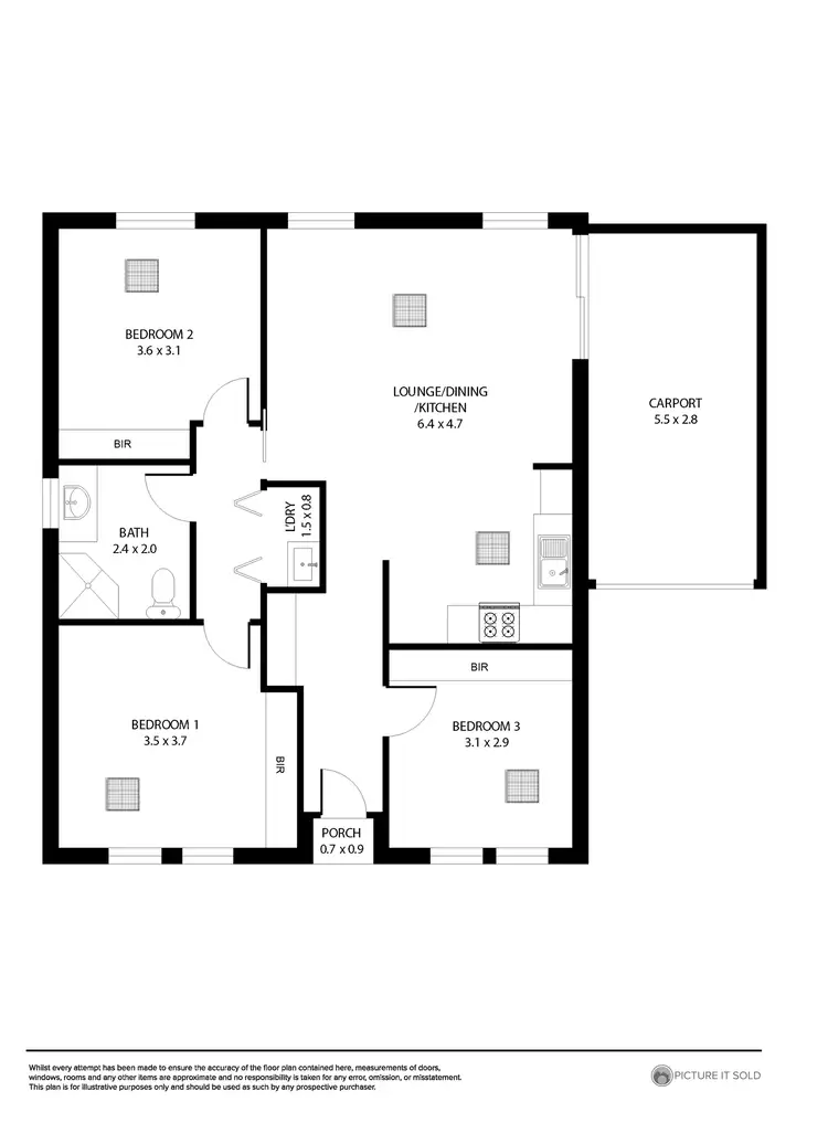 Floorplan of Homely house listing, 13 Erie Drive, Seaford Meadows SA 5169