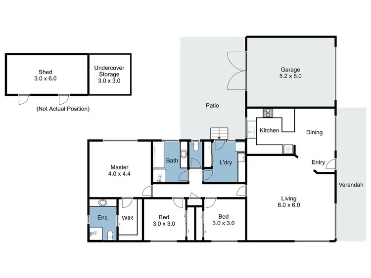 Floorplan of Homely house listing, 5 Bourke Drive, Benalla VIC 3672