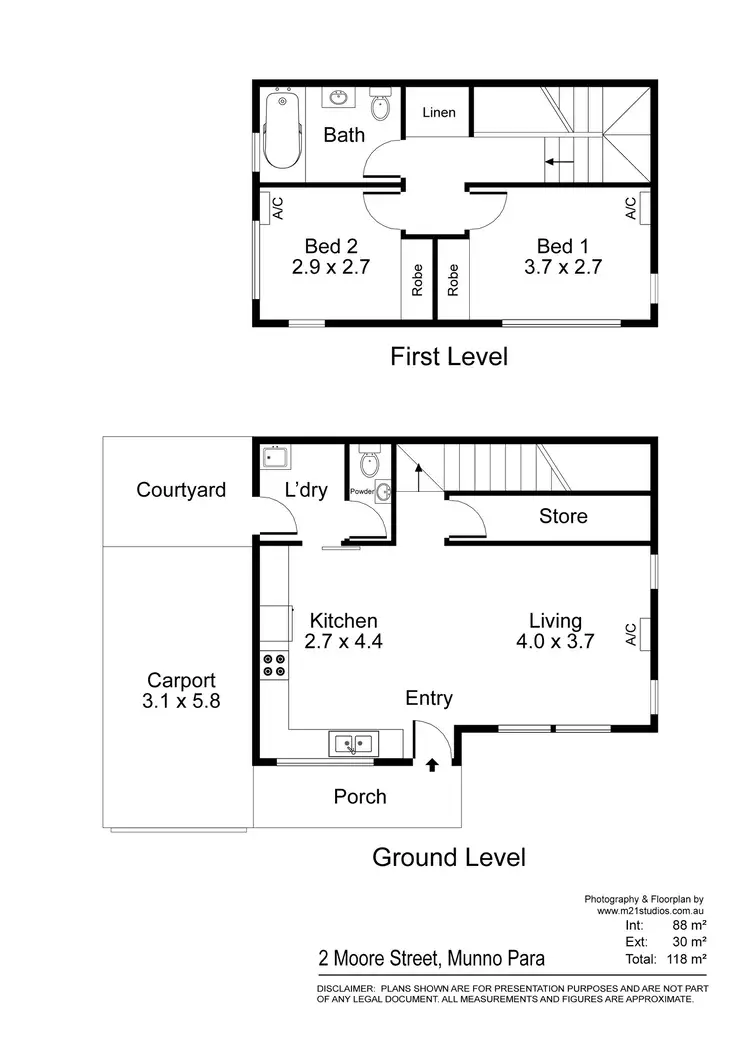 Floorplan of Homely house listing, 2 Moore Street, Munno Para SA 5115